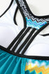 Splicing Scoop Neck Tankini Swimsuit